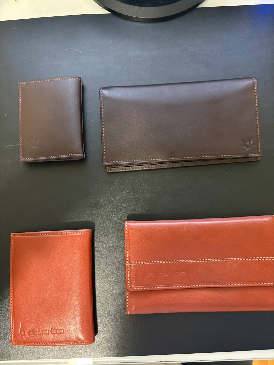 4 leather wallets
