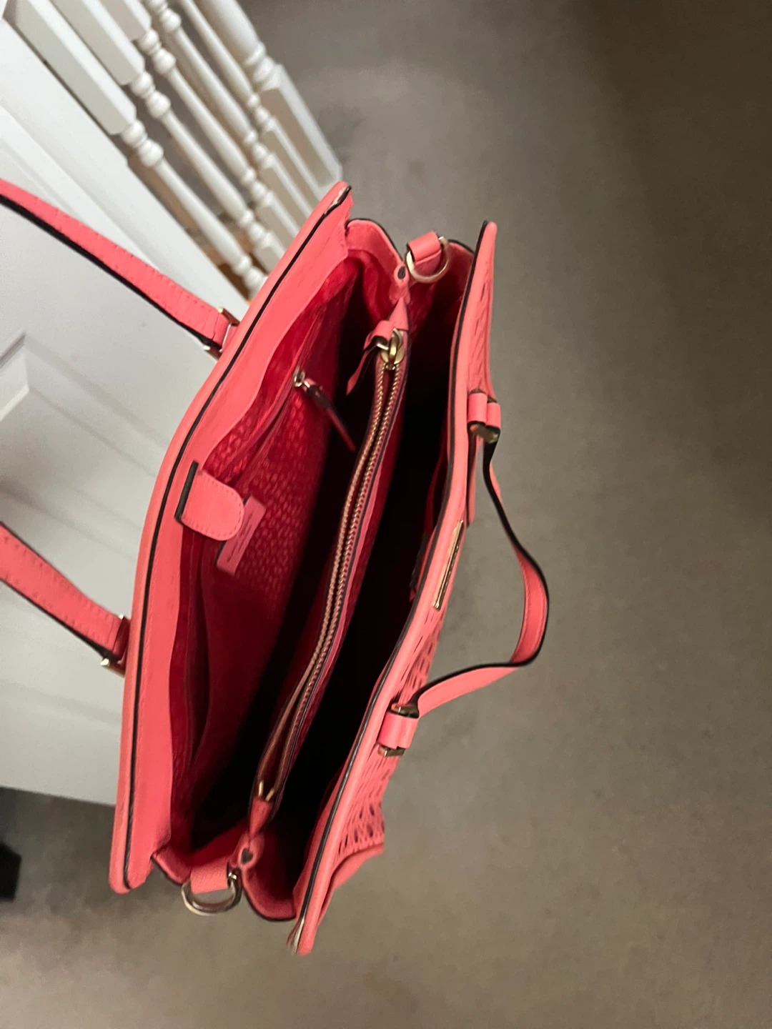 Kate Spade New York Tote Bag - Coral Perforated Leather - photo 3