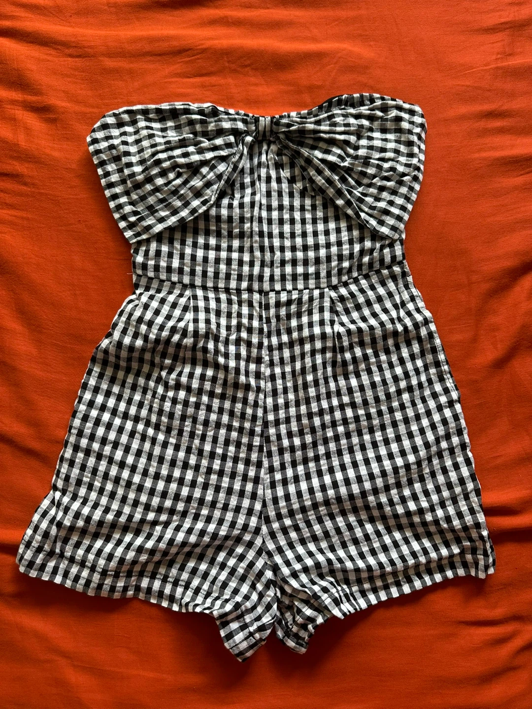 Japna Gingham Strapless Romper
