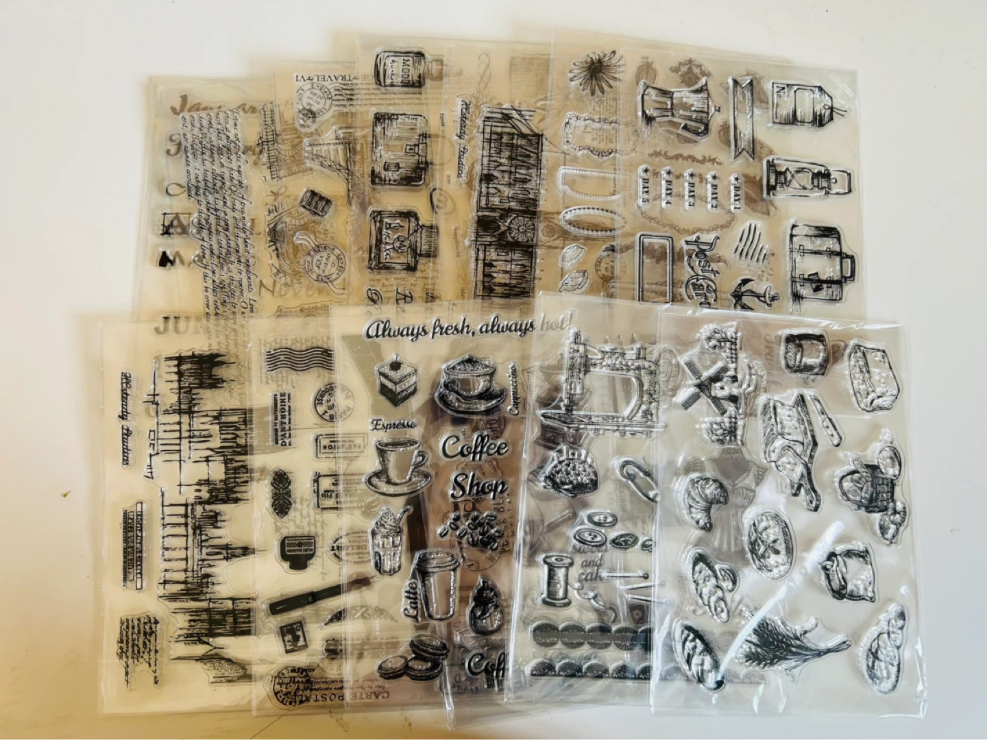 ✨ Vintage Clear Stamp Collection