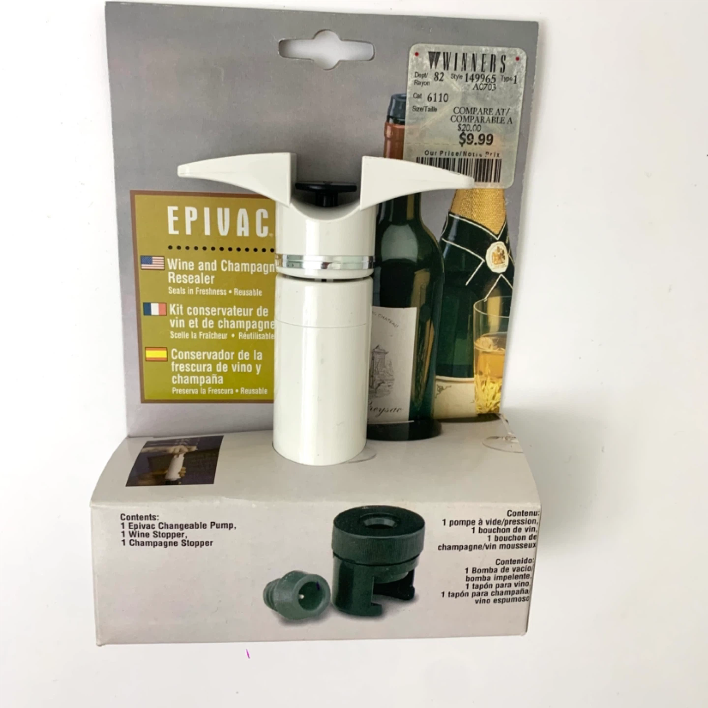 Wine Preserver Vacuum Pump Wine Stopper Champagne Sealer Kit - photo 3