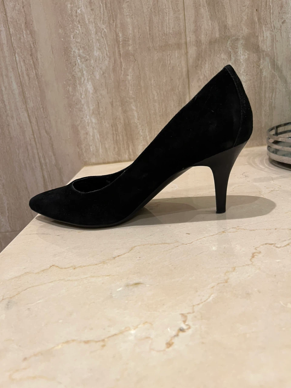 Calvin Klein Black Suede Heels - photo 3
