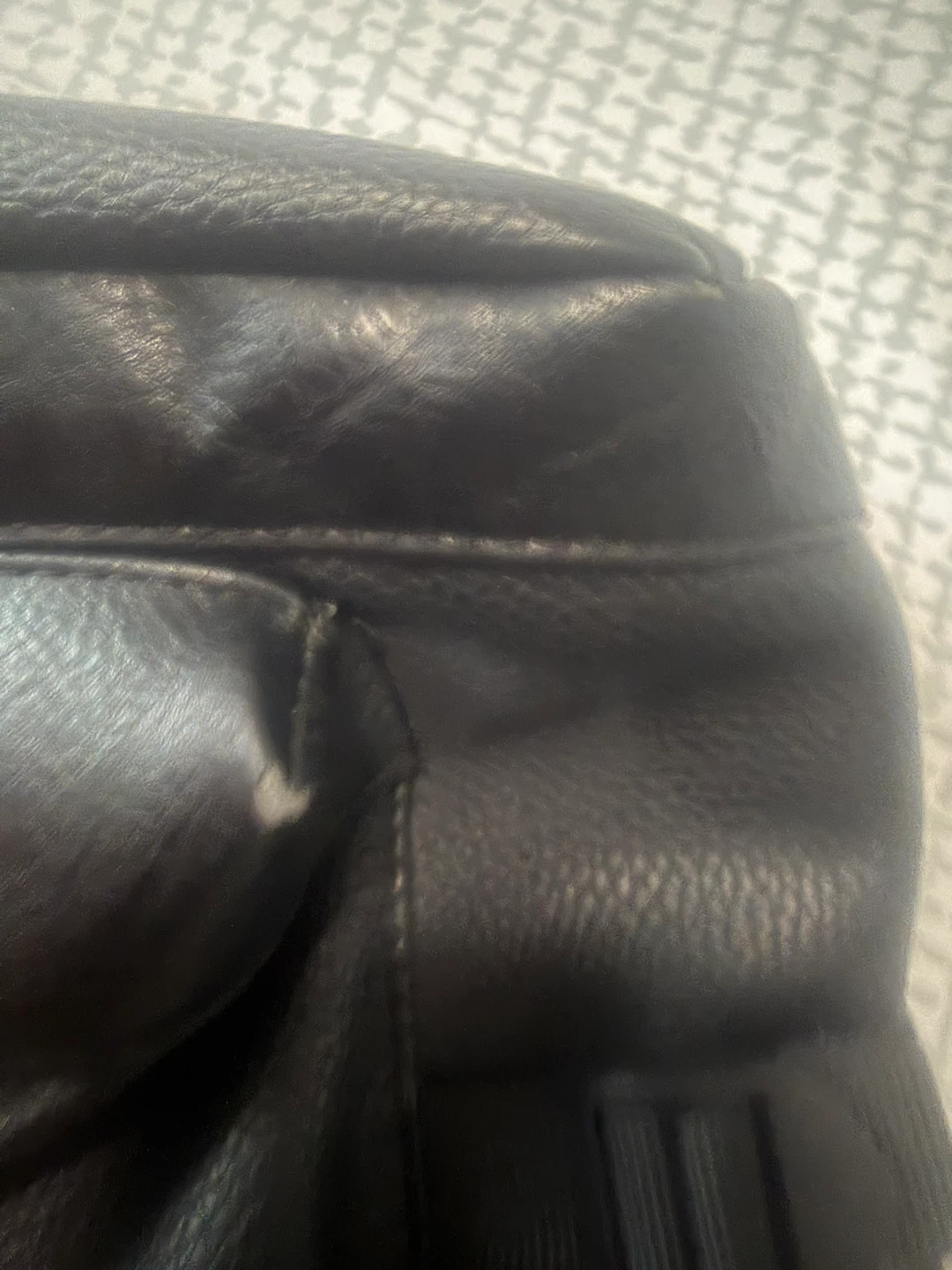 Black Faux Leather laptop bag - photo 5
