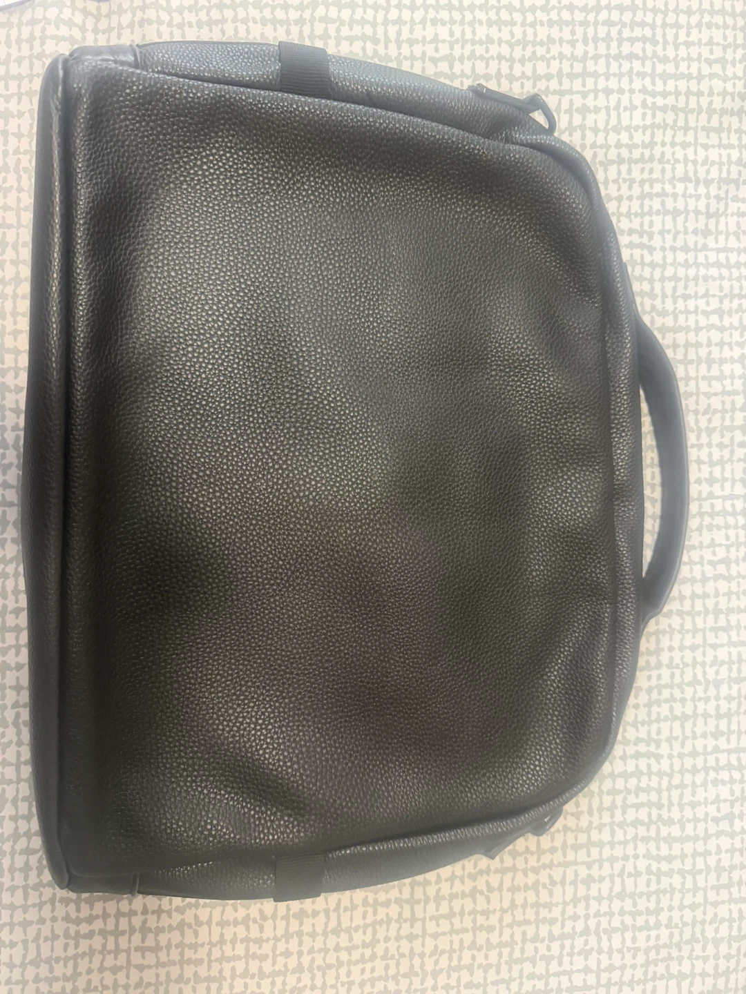 Black Faux Leather laptop bag - photo 2