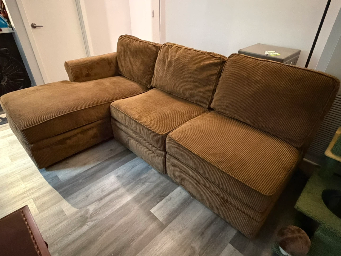 Couch Brown, L Shape - photo 2