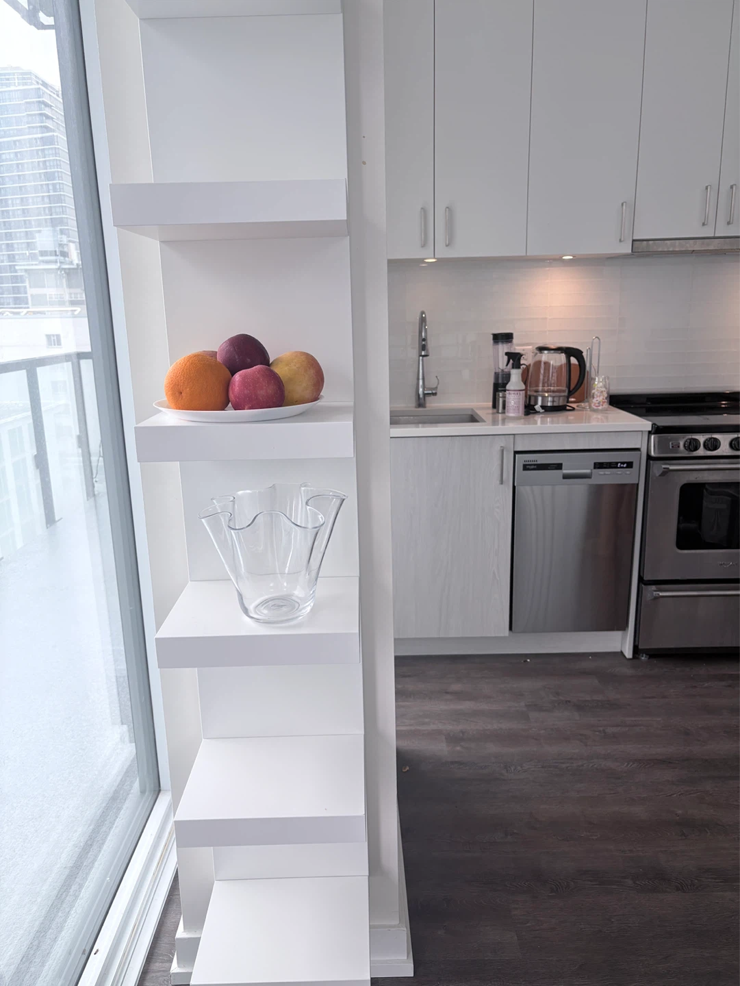 White Shelf Unit - photo 3