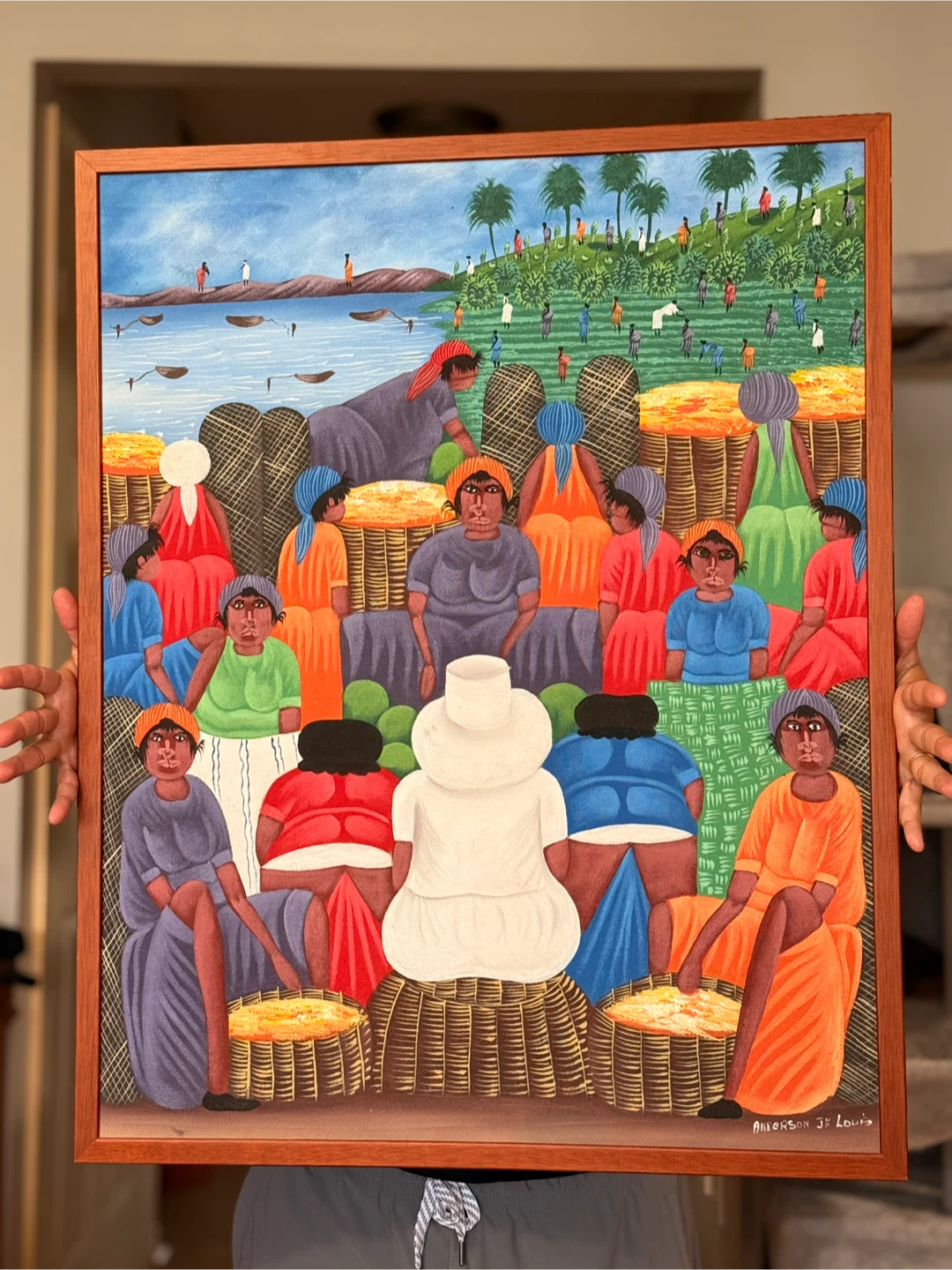 Folk Art Painting by Anderson JL Louis