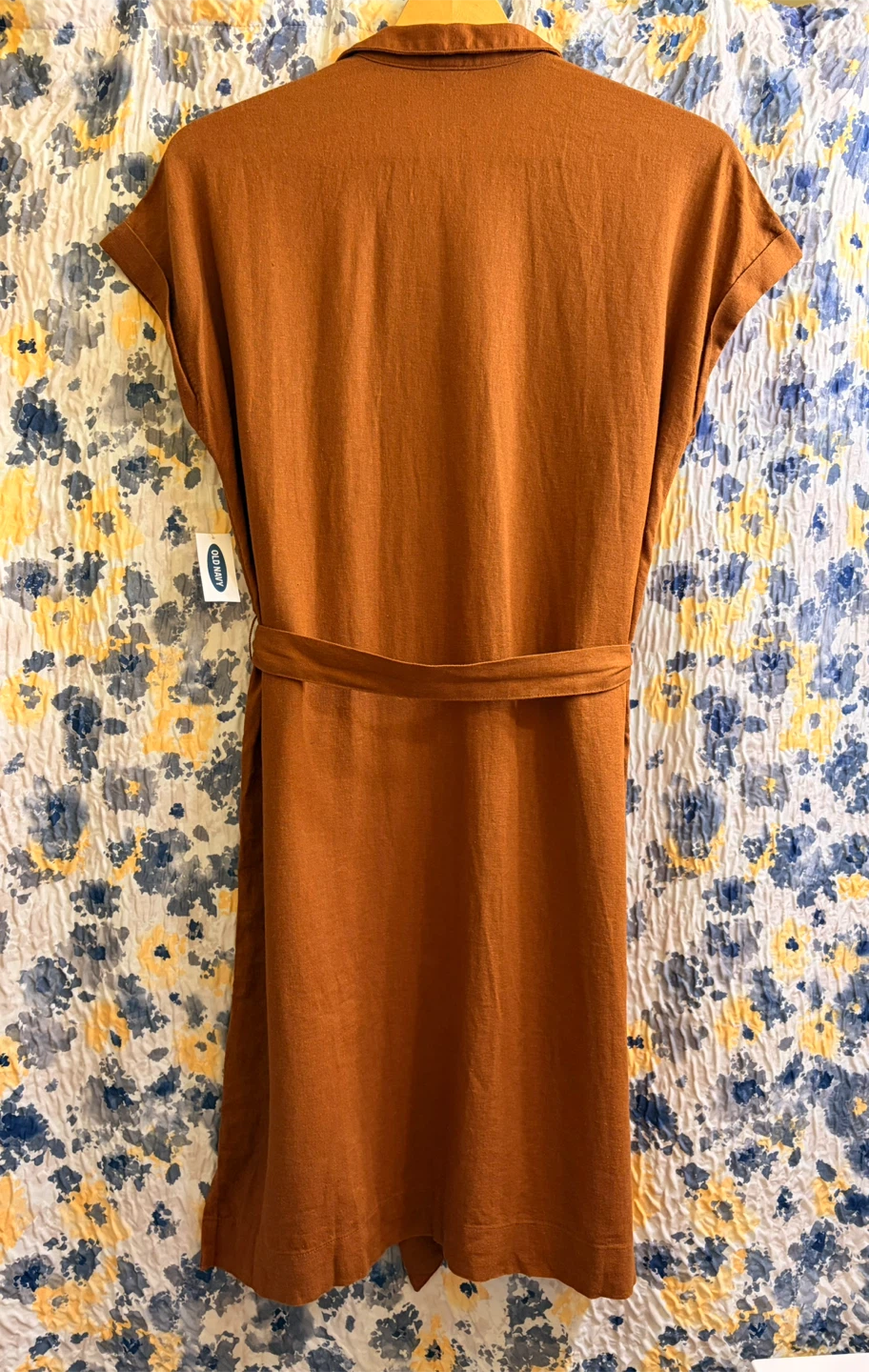 New Linen Blend Tie-Belt Shirt Dress - photo 5
