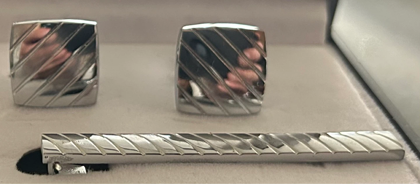 Brand Q Cufflinks and Tie Clip Set - photo 4