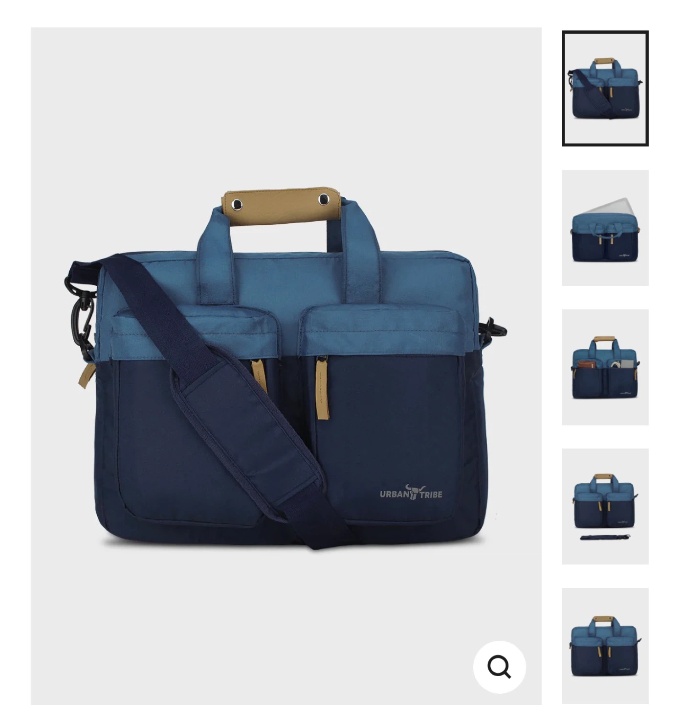2 Urban Tribe Laptop Bag grey and blue for $10 - photo 2