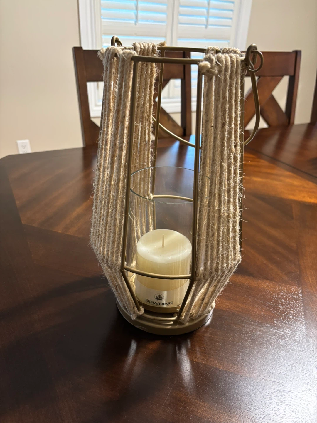 Bowring Lantern with Candle