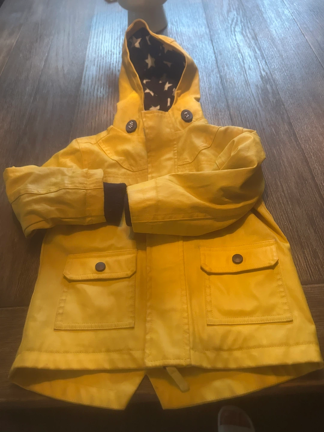 Kids Joules Yellow Raincoat with Star Lining - photo 2