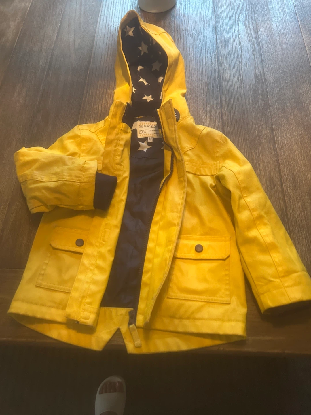 Kids Joules Yellow Raincoat with Star Lining - photo 3