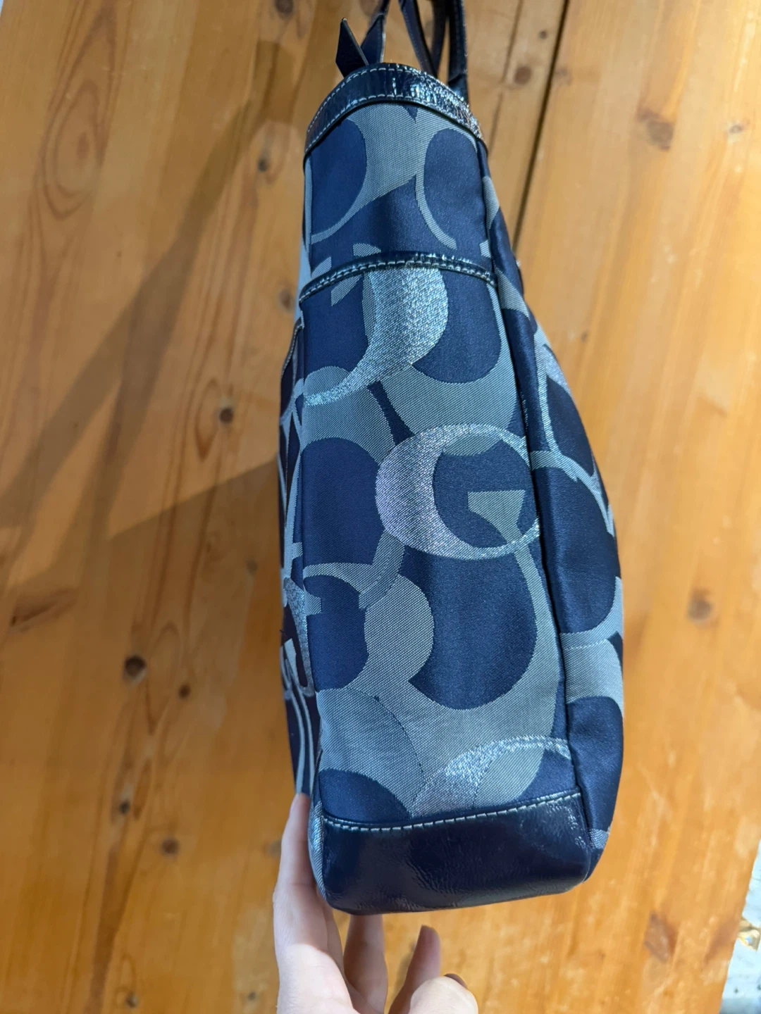 Vintage Coach Monogram Tote Bag Y2K - photo 4