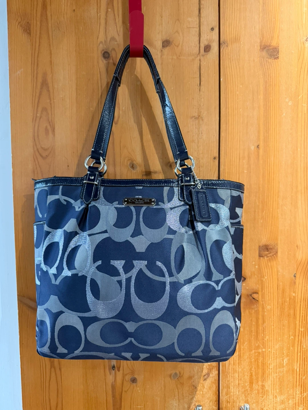 Vintage Coach Monogram Tote Bag Y2K