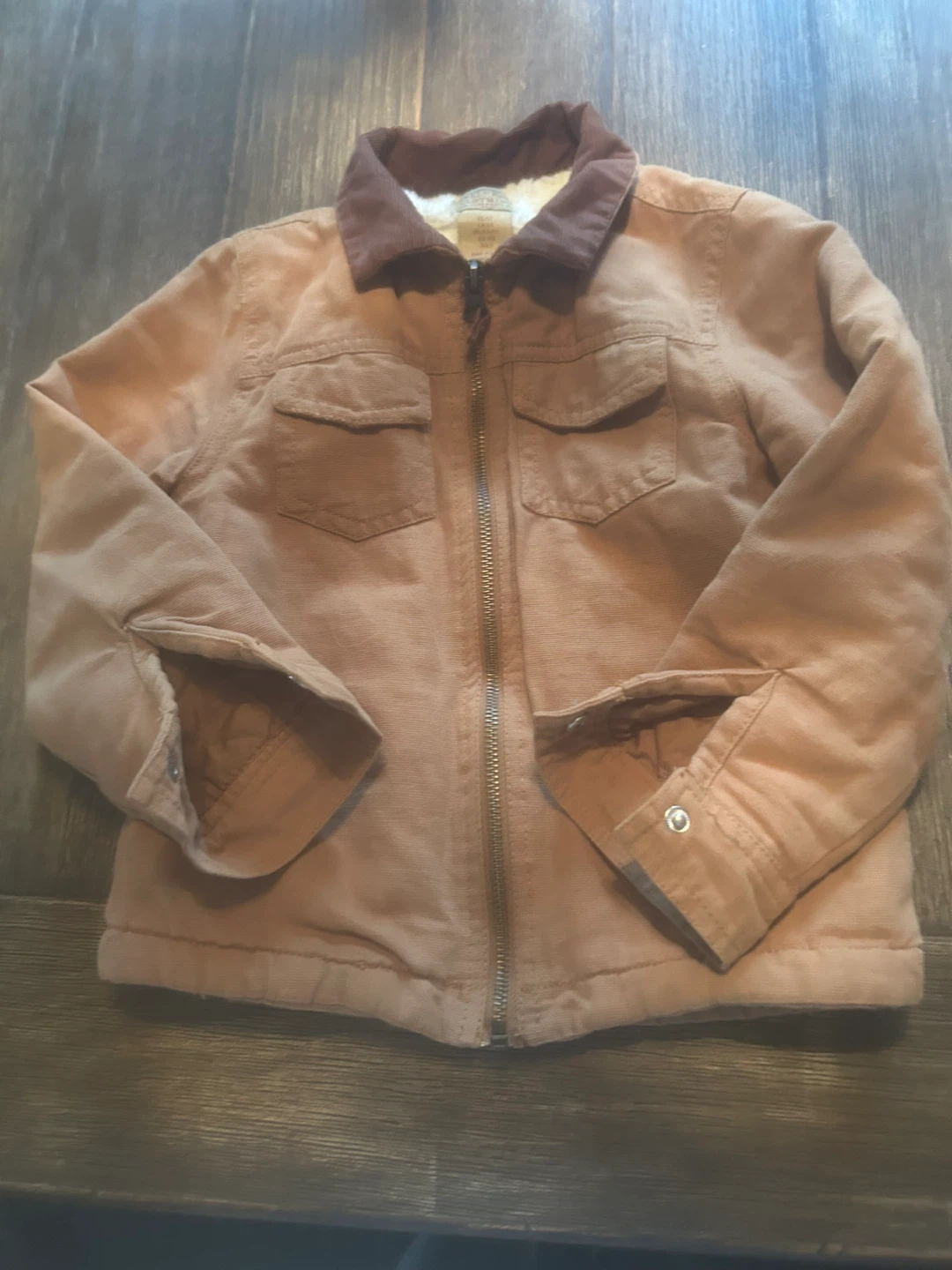 Kids size 5 Corduroy Sherpa Lined Jacket - photo 3