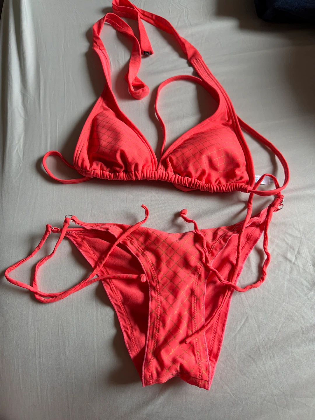 La Vie en Rose Aqua Bikini Set - Coral XS/TP