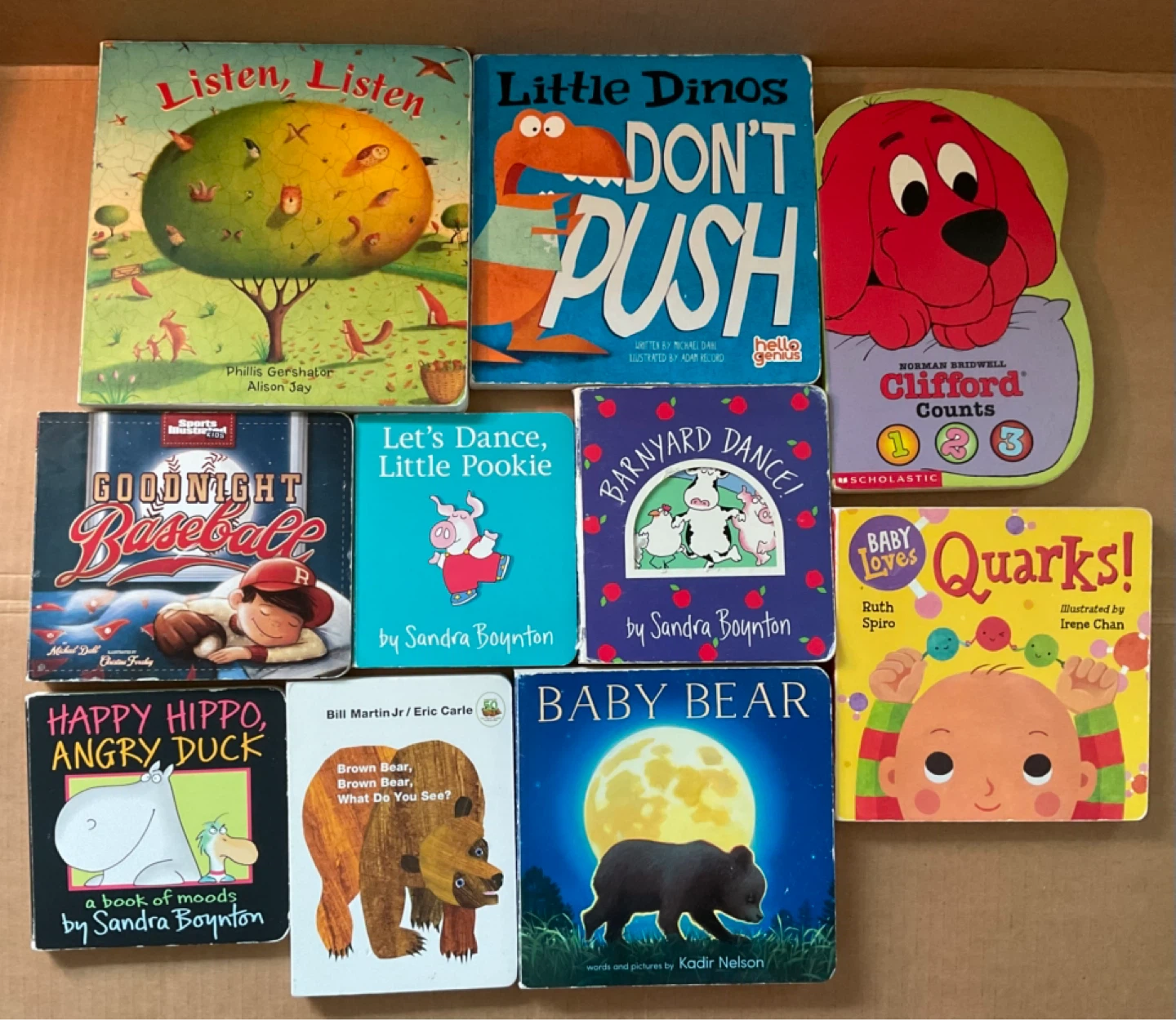 Lot of 10 Children's Board Books - ‘Barnyard Dance’ and more