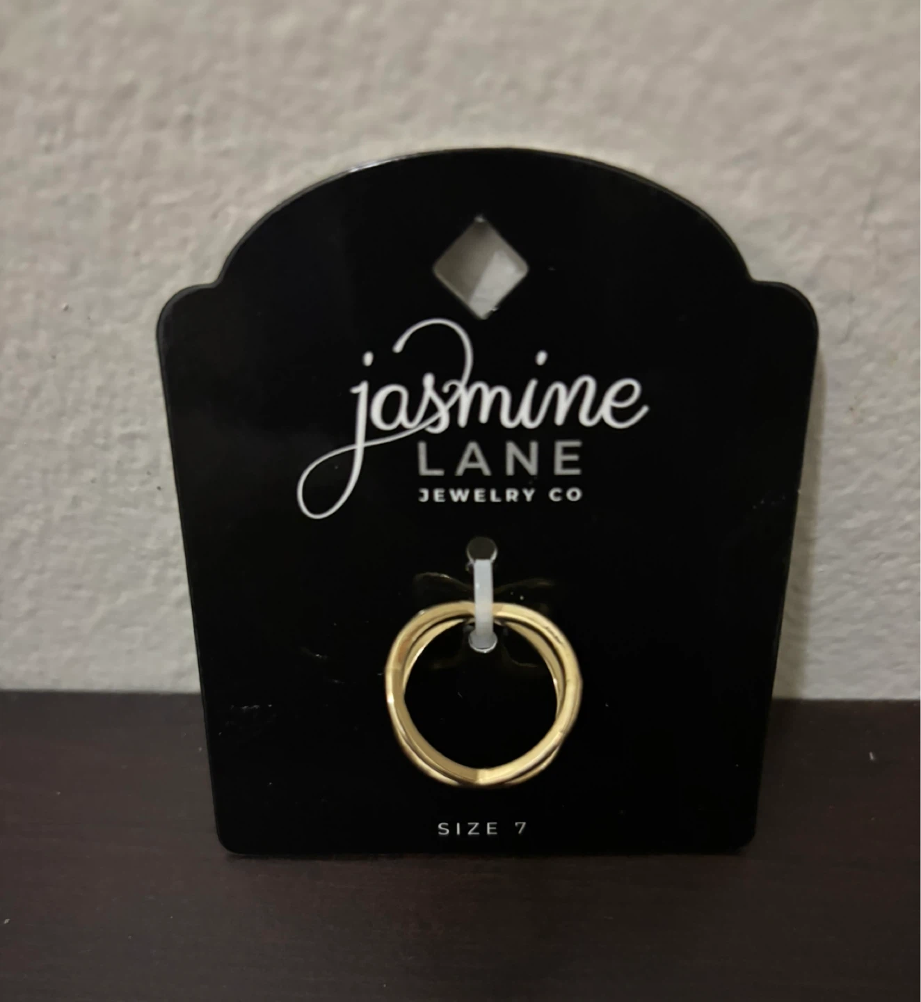NEW-Jasmine Lane Jewelry Co. Gold Tone Ring Size 7