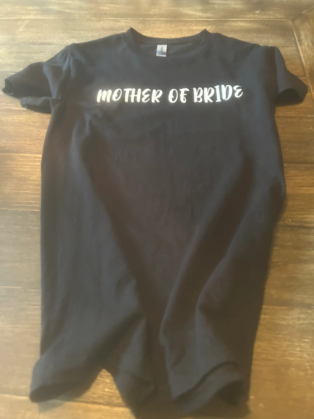 Black "Mother of Bride" T-Shirt