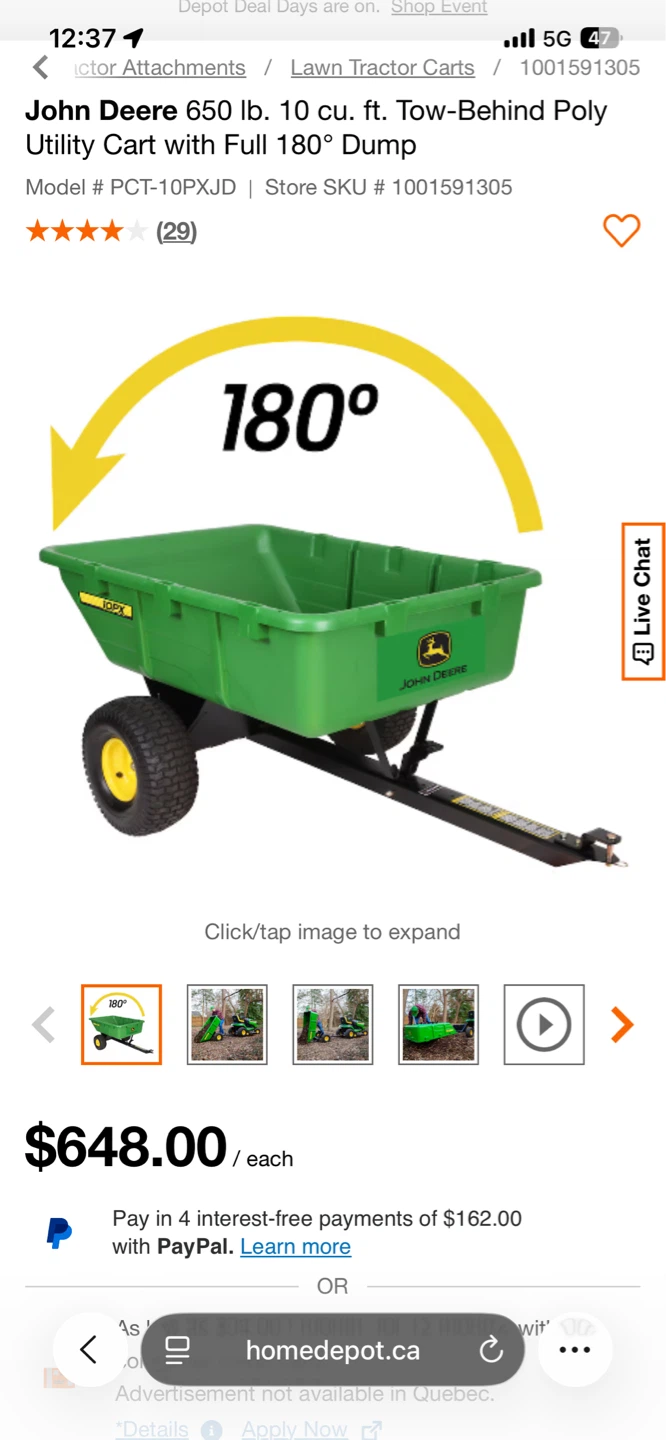 John Deere Utility Cart - photo 5