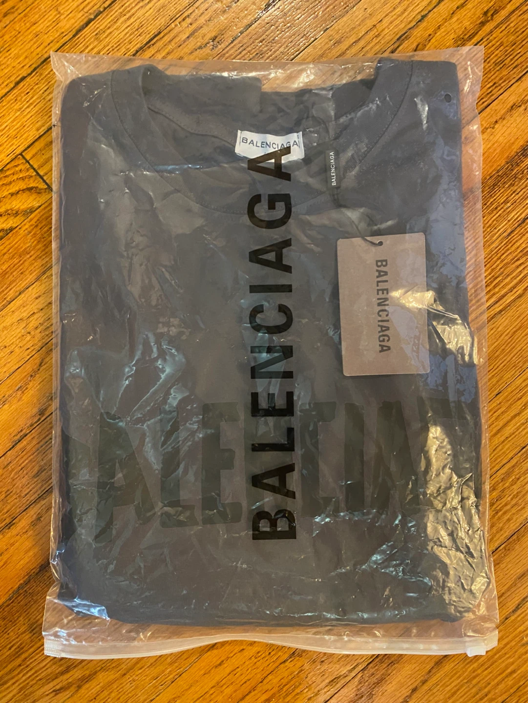 Balenciaga Men's Sleeveless Logo T-Shirt - Grey - photo 4