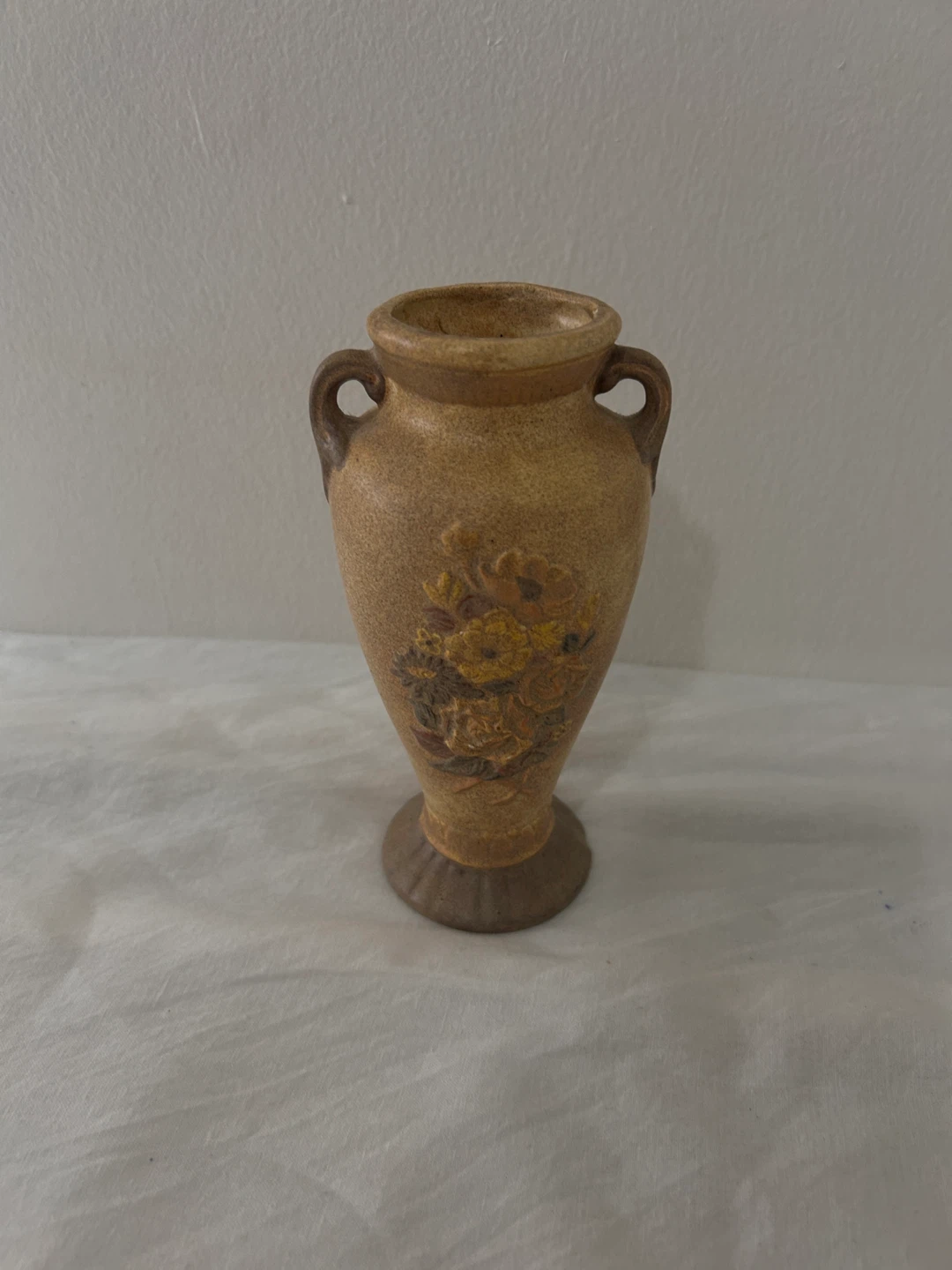 Vintage Ceramic Vase with Floral Design - photo 2