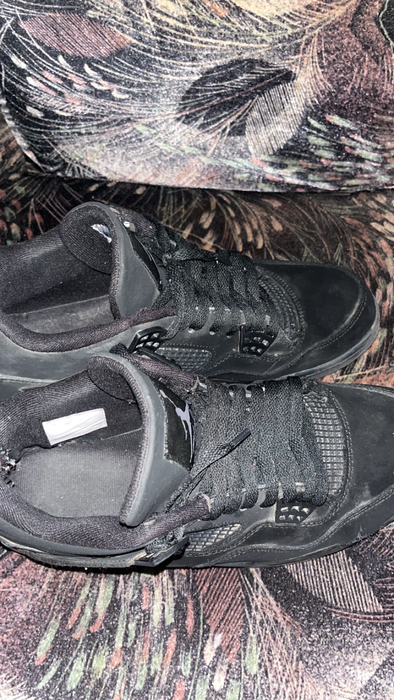 Air Jordan 4 Blackcat Sneakers - photo 2