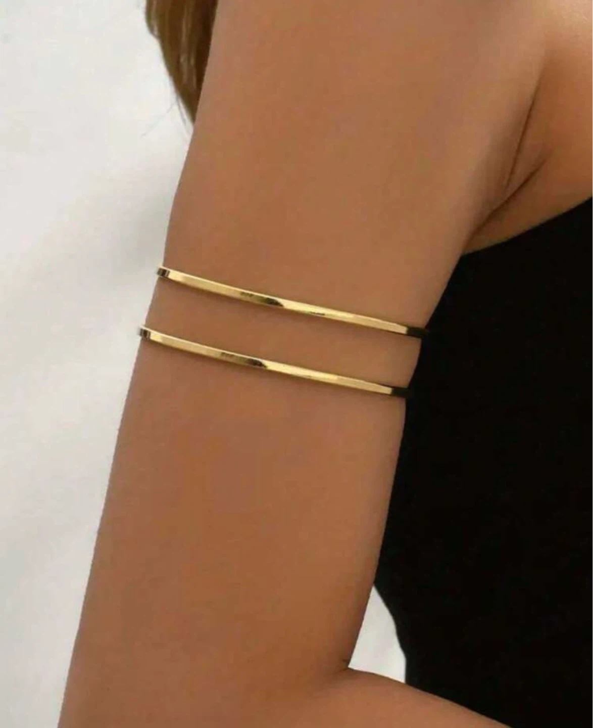 Gold Tone Arm Cuff Bracelet