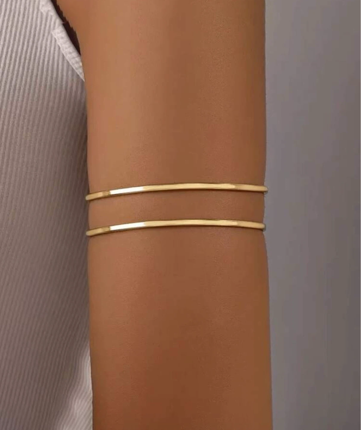 Gold Tone Arm Cuff Bracelet - photo 2