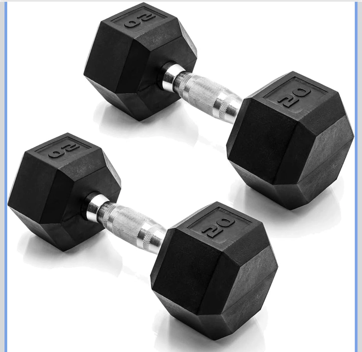 Brand New / Never Used set of 20lb dumbells