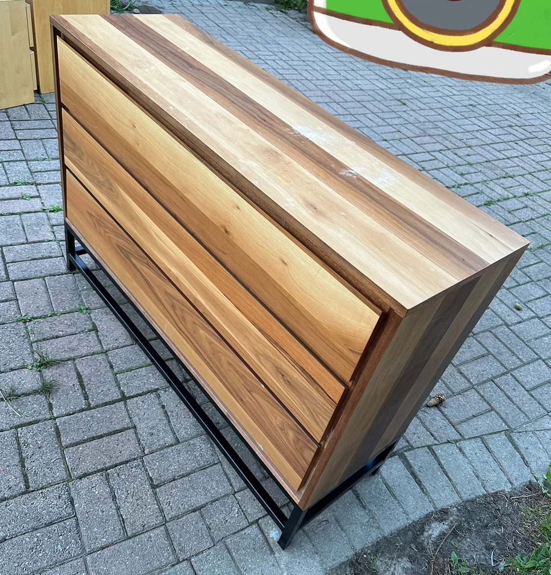 🔥Structube🔥Morden Wooden Dresser with Metal Base Six Drawers - photo 3