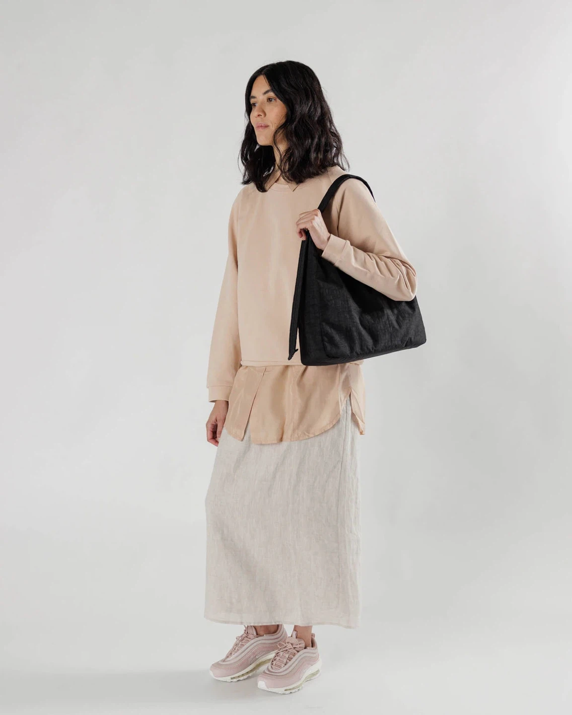 BAGGU Black Nylon Handbag NEW with tags - photo 3