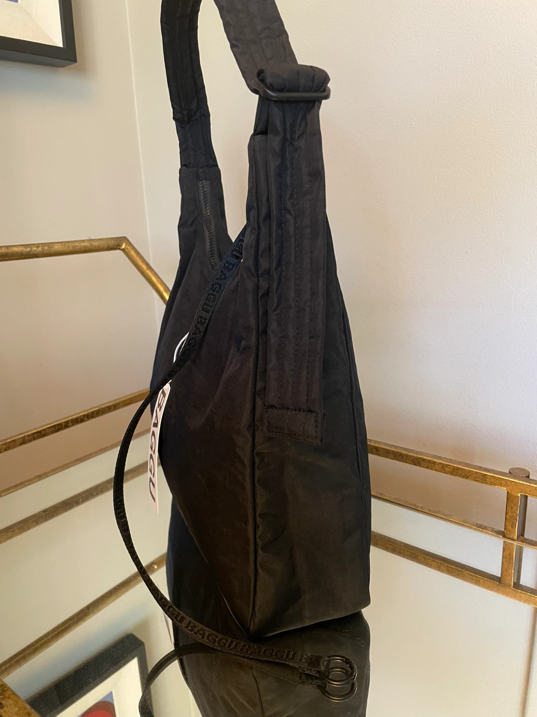 BAGGU Black Nylon Handbag NEW with tags - photo 2