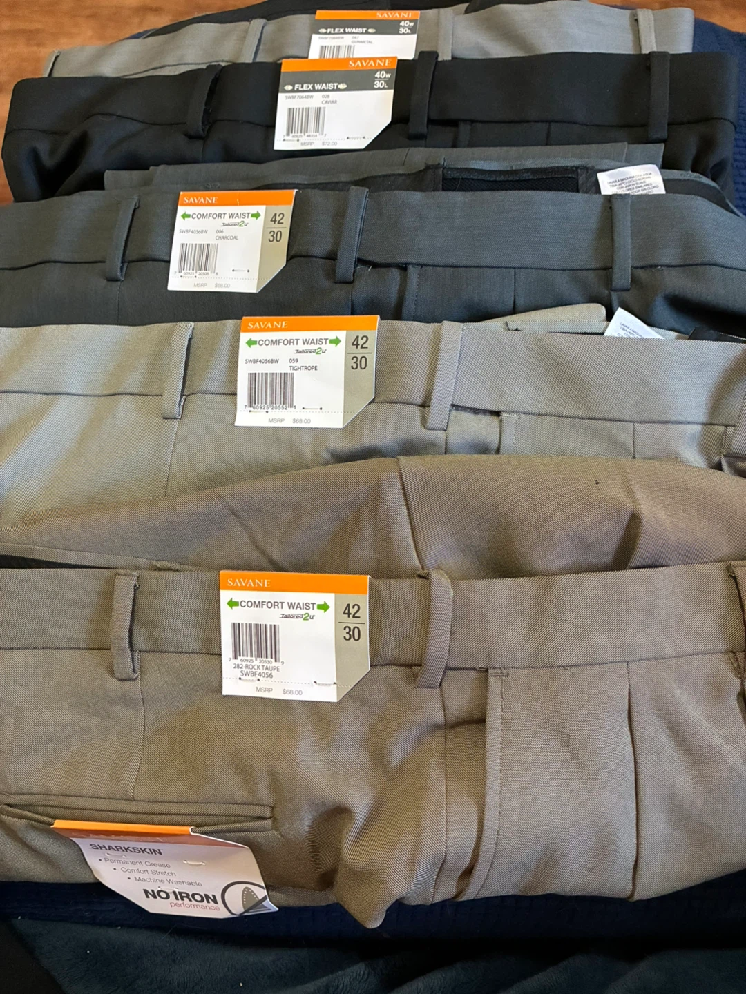 Savane Men's Comfort Waist Pants