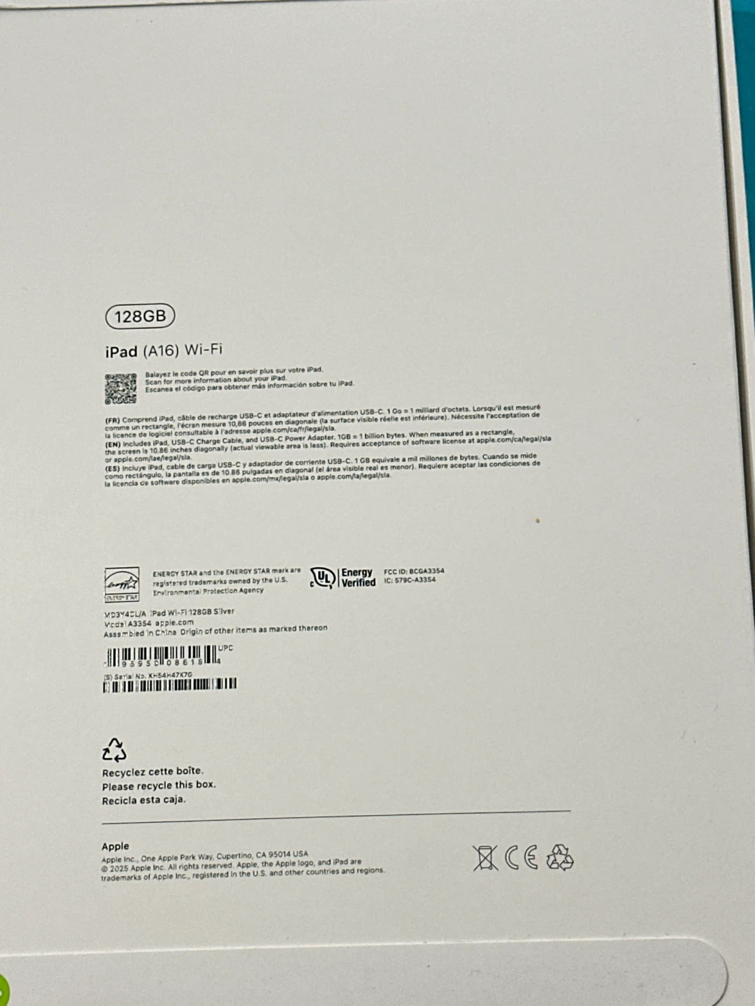 Apple iPad (A16) Wi-Fi 128GB Silver - photo 3