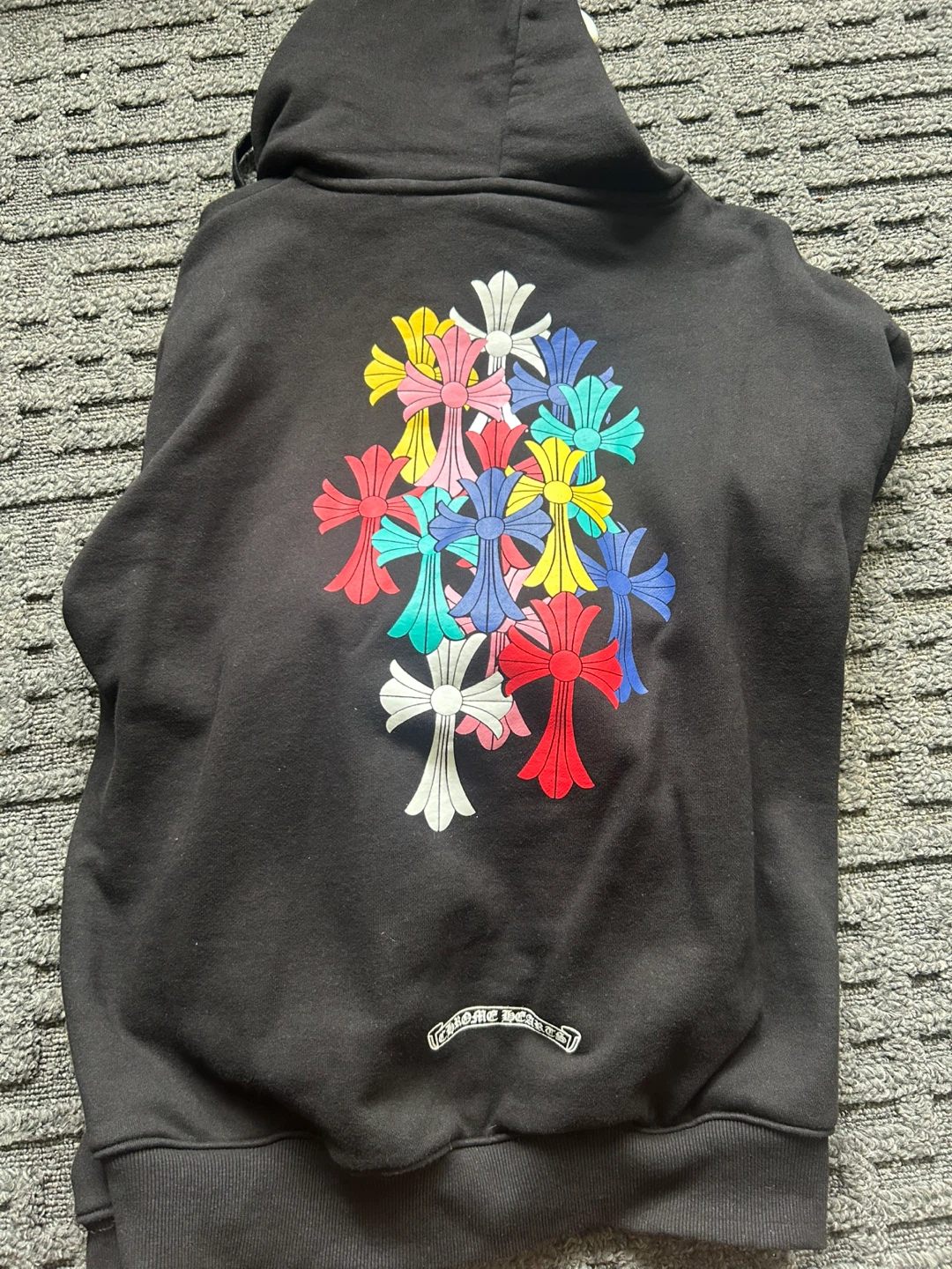 Chrome Hearts Black Zip-Up Hoodie - photo 2
