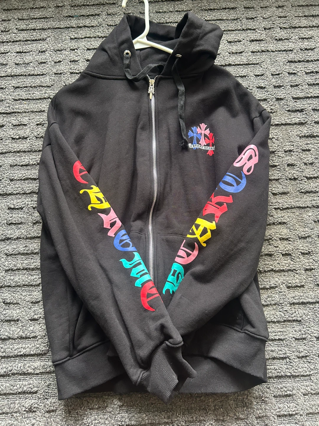 Chrome Hearts Black Zip-Up Hoodie