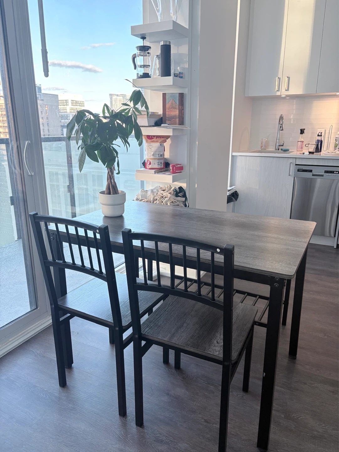 3-Piece Dining Set with Table and 2 Chairs - photo 5