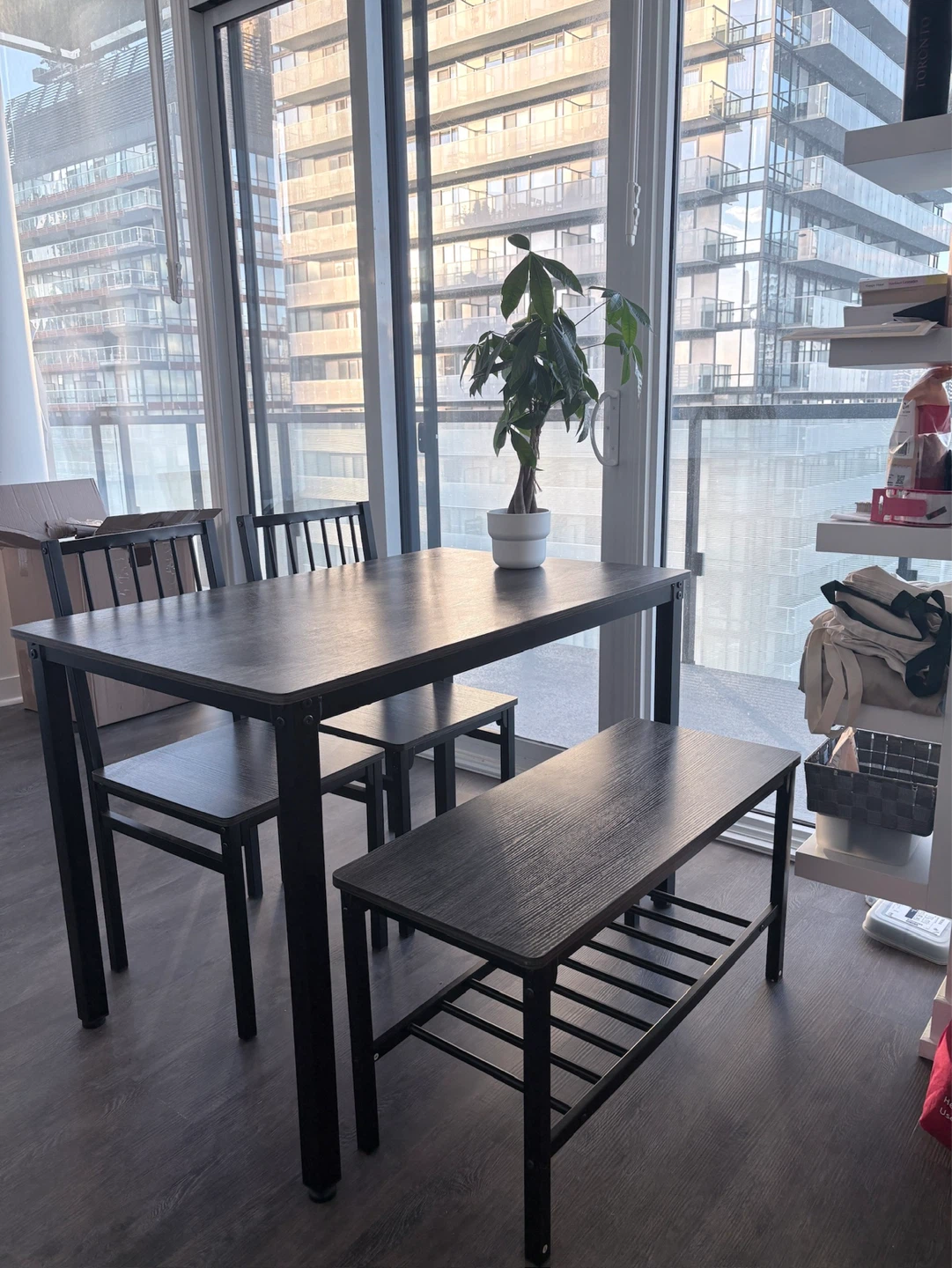 3-Piece Dining Set with Table and 2 Chairs - photo 3