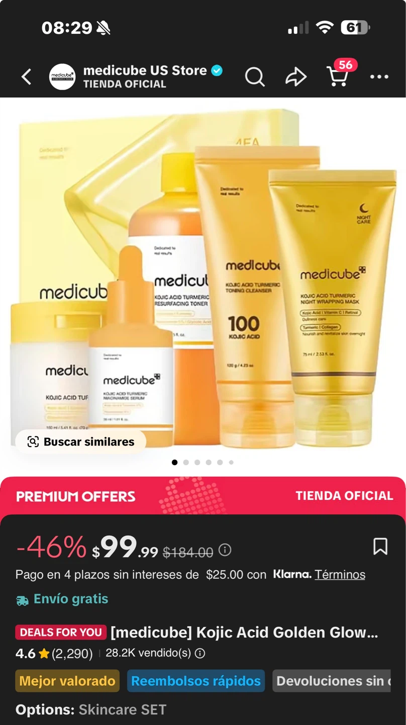 Medicube Kojic Acid Turmeric Skincare Set