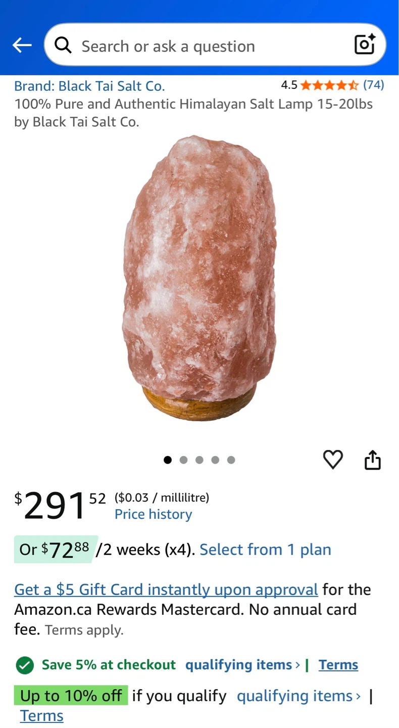 Himalaya Salt Lamps - SEALED, RARE, BEAUTIFUL LAMPS! 15-20lbs/ea - photo 3