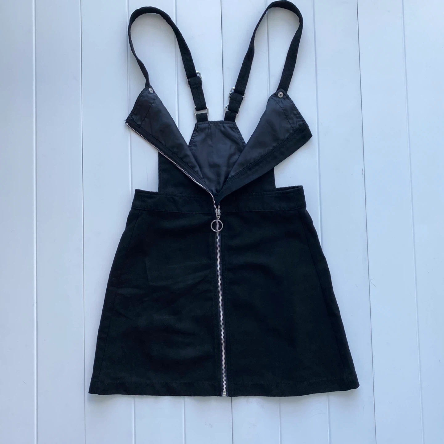 Black Zipper Overall Mini Dress - photo 5
