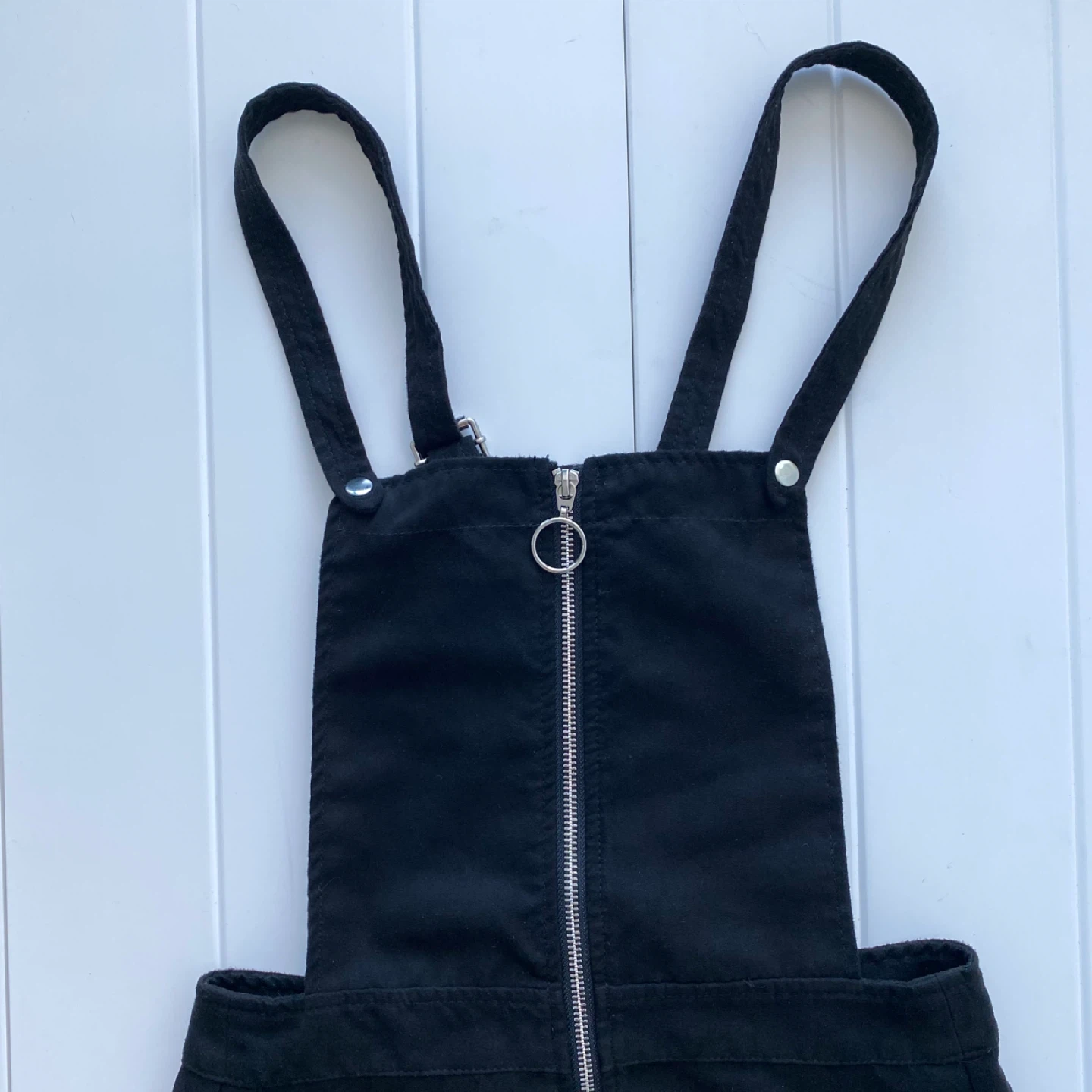 Black Zipper Overall Mini Dress - photo 4