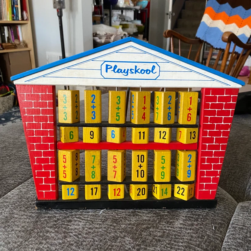 Playskool Wooden Math Learning Toy