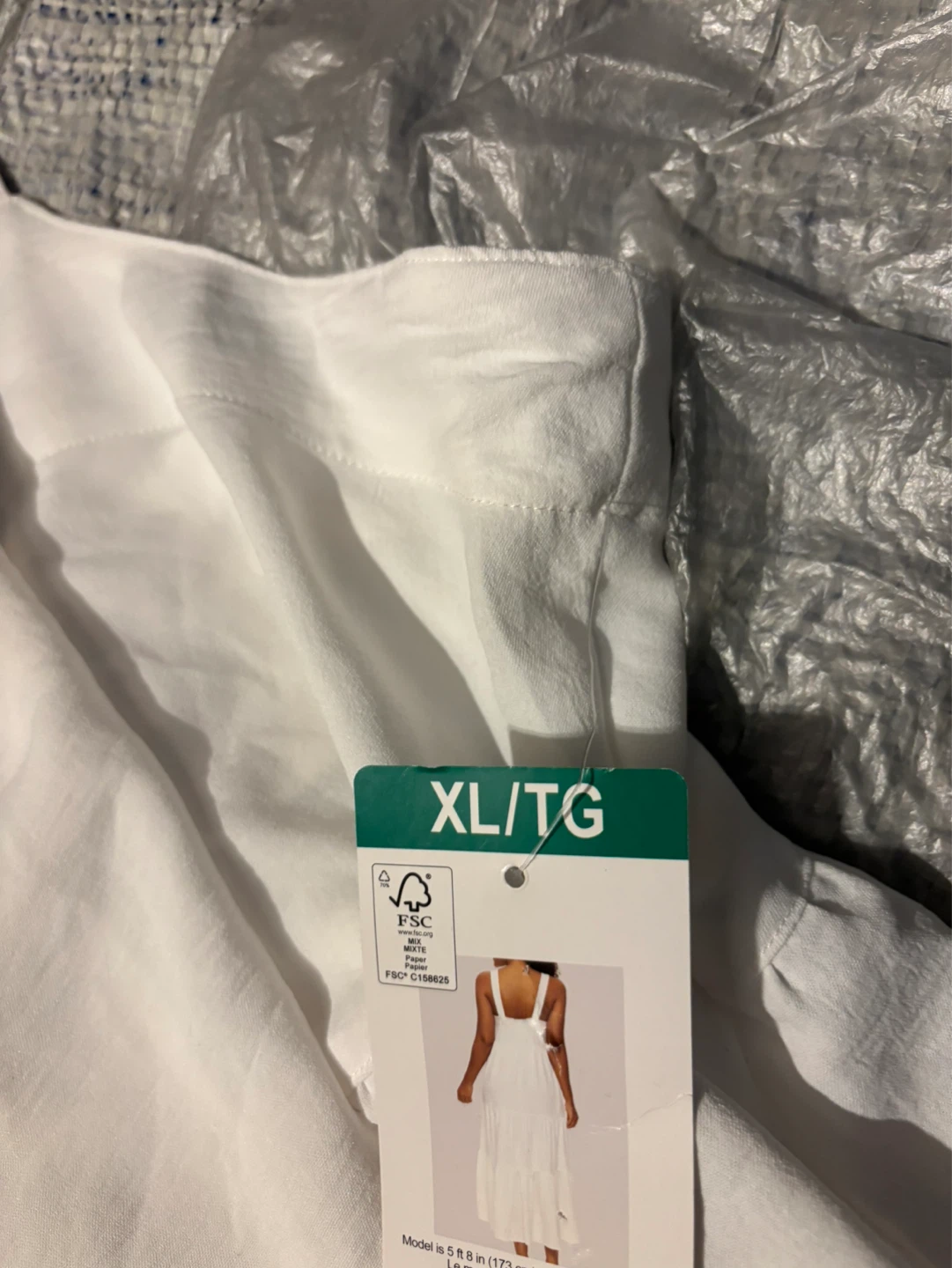 Black Bow White Tiered Maxi Dress XL/TG - photo 3