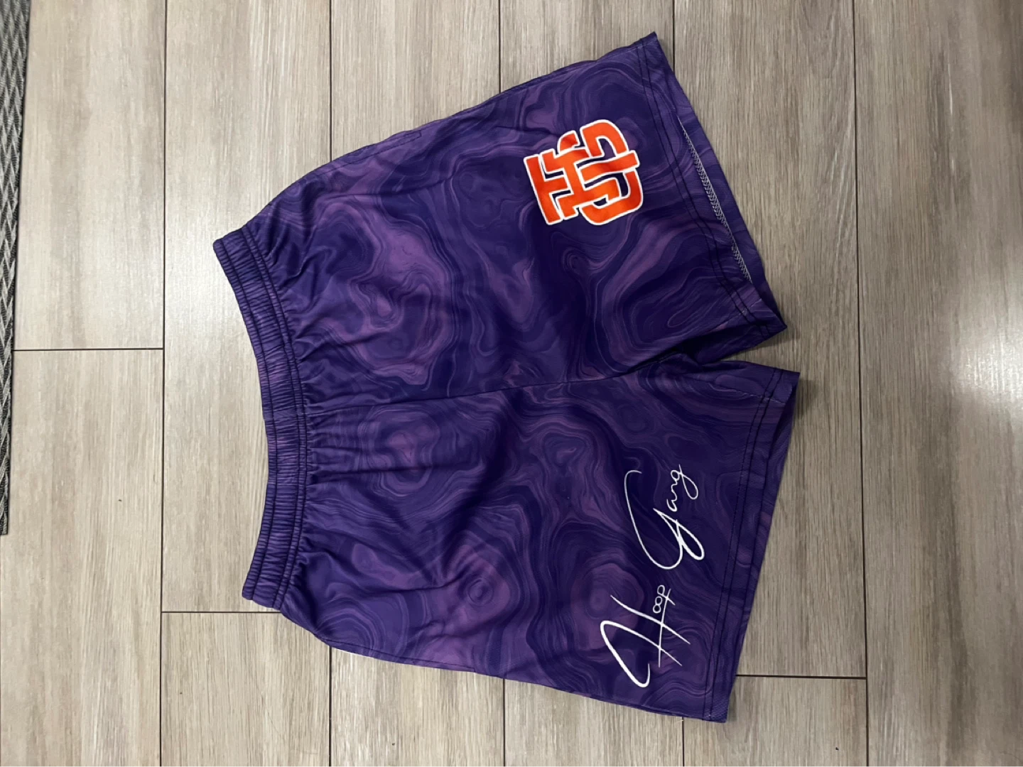 Hoop Gang Shorts - Purple Swirl & Pink Floral Patterns