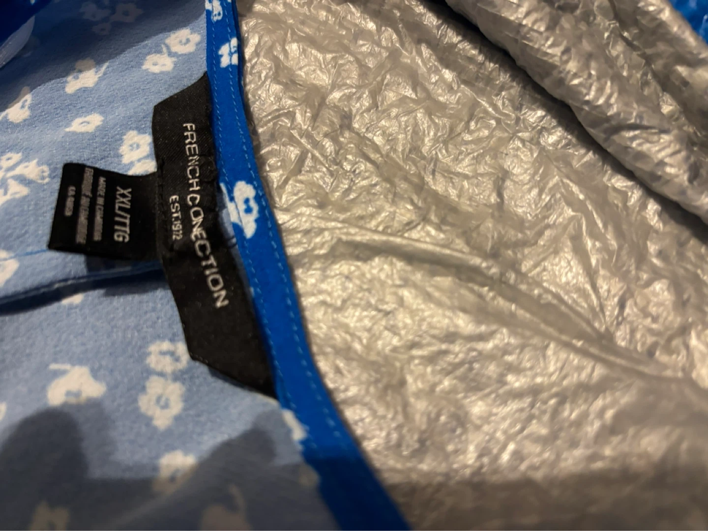 NWOT FRENCH CONNECTION Blue Floral Maxi Dress - photo 2