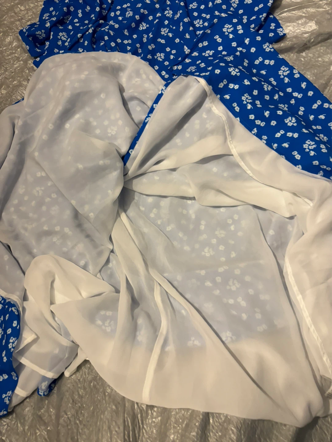 NWOT FRENCH CONNECTION Blue Floral Maxi Dress - photo 3