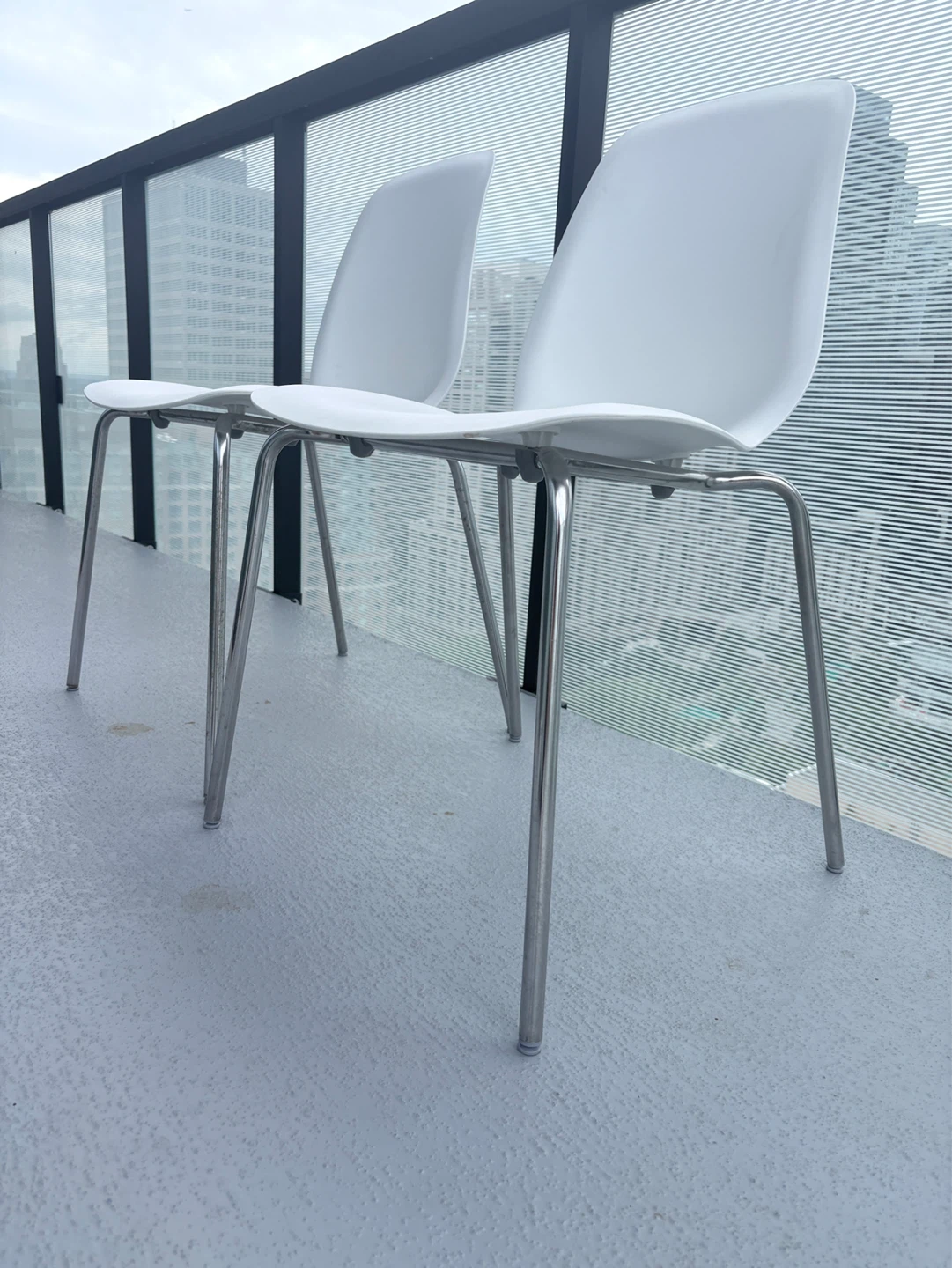 White Dining Chairs - Set of 2 - photo 2